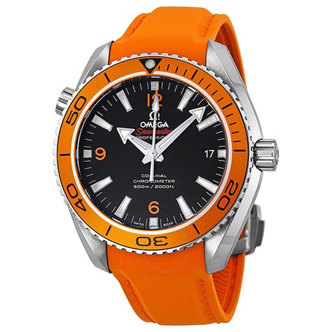 omega seamaster orange and black|Omega Seamaster planet orange chronograph.